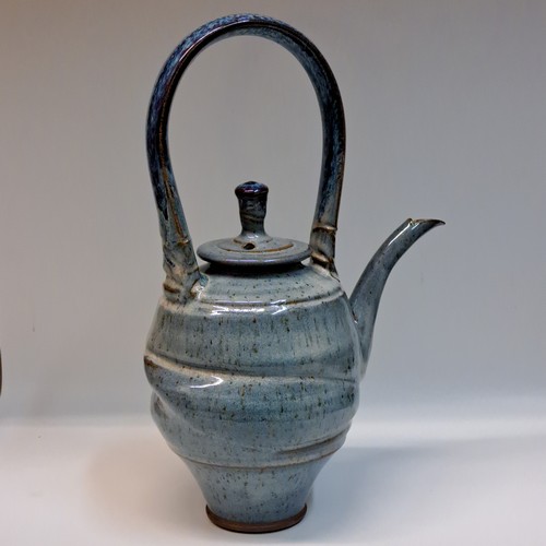 #240101 Teapot, Blue $65 at Hunter Wolff Gallery